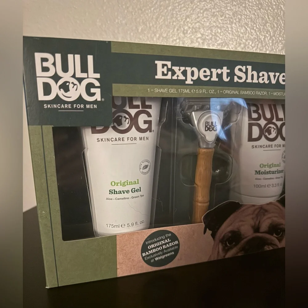 NEW Bulldog Skincare Expert Shave Set Mens Grooming Kit | Bamboo Gift Set